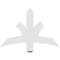 Ekena Millwork Davenport Architectural Grade PVC Gable Bracket, 36"W x 24"H x 2"D x 4"F, 16/12 Pitch GBP036X24X0204DAV00 - alternate 5